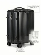 Set de 4 Valises Premium Black Pétrole — Collection Signature