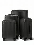 Set de 4 Valises Premium Black Pétrole — Collection Signature